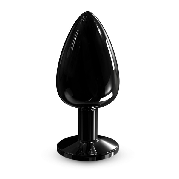 Металева анальна пробка з кристалом Dorcel Diamond Plug Black L SO7810 фото