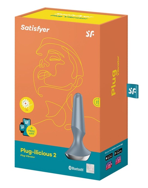 Анальна смарт-вібропробка Satisfyer Plug-ilicious 2 Ice Blue SO5445 фото