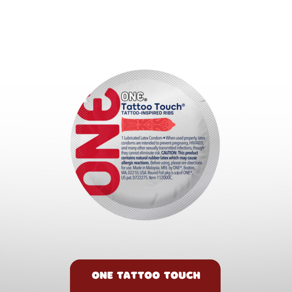 ONE Tattoo Touch Red - з ребристою поверхнею у вигляді тату MU0113 фото