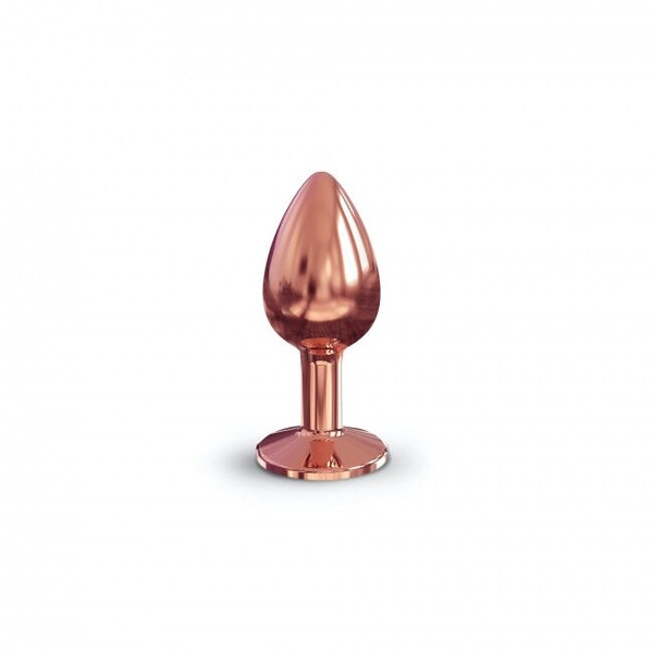 Металева анальна пробка із прикрасою у вигляді кристалу Dorcel - Diamond Plug Rose Gold S SO5534 фото