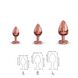 Металева анальна пробка із прикрасою у вигляді кристалу Dorcel - Diamond Plug Rose Gold S SO5534 фото 6