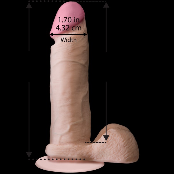 Фалоімітатор Doc Johnson The Realistic Cock 6 inch White – ULTRASKYN, Vack-U-Lock, діаметр 4,3 см SO1550 фото