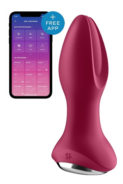 Анальна смарт вібропробка із перлинним масажем Satisfyer Rotator Plug 2+ Violet SO6280 фото